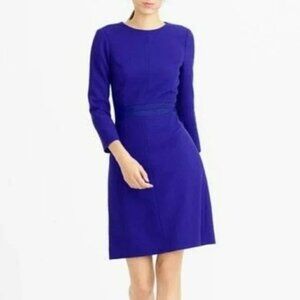 J. Crew Double Face Wool Crepe Ribbon Waist Dress, 4